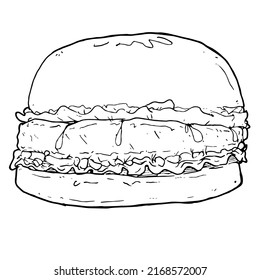 Esta es una foto de una hamburguesa.