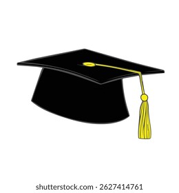 This is a picture of a hat that is worn when we graduate from college. A symbol of pride in the education that we have achieved.