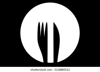 This is a picture illustration of a restaurant symbol, a place to eat sign, a steak restaurant