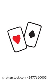 This is a picture of poker cards for playing and is suitable for poster design