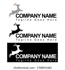 this is a picture of a running deer
