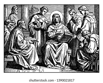 This Picture Shows Saint Paul Preaching Stock Vector (Royalty Free ...