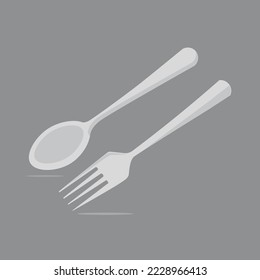Esta es una foto de una cuchara y un tenedor