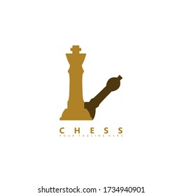 This is a picture of three chess pieces. This logo is suitable for use as a chess sports competition logo.