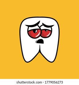 This is a picture of a tooth that is sick