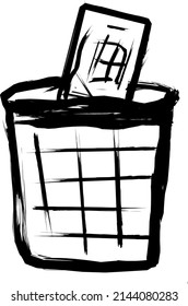 this is a picture of a trash can or a trash can