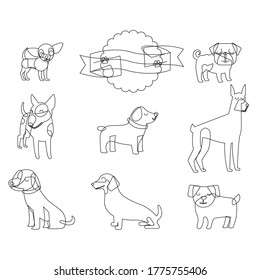 This pictures of dogs you can easily teach drawing to children