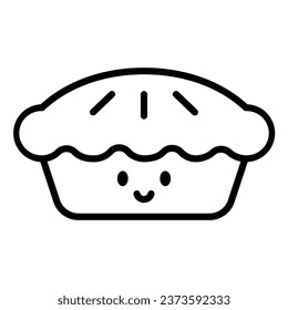 This pie icon is suitable for Thanksgiving event and autumn season.