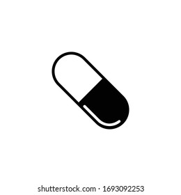 This Pill icon is in Solid style available to download as EPS 10