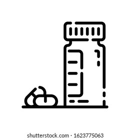 this is pills vector icon on a white background.
