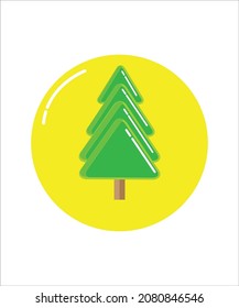 this is a pine tree vector image