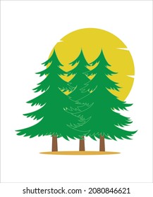 this is a pine tree vector image