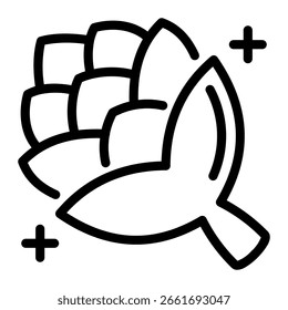 Este icono de piña es adecuado para la temporada de otoño, etc.