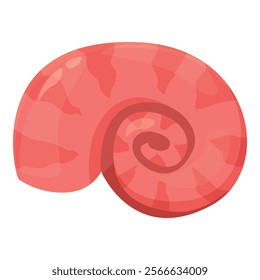 This pink seashell with a spiral pattern is a reminder of the beauty found in nature