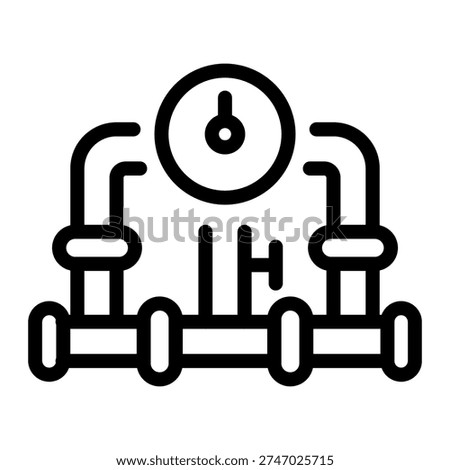 This Pipeline icon is suitable for oil and gas.