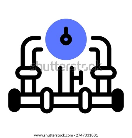 This Pipeline icon is suitable for oil and gas.