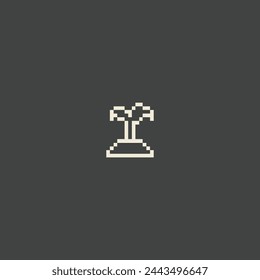 this is pixel art garden icon with white color and this item good for presentations,stickers, icons, t shirt design,game asset,logo and your project