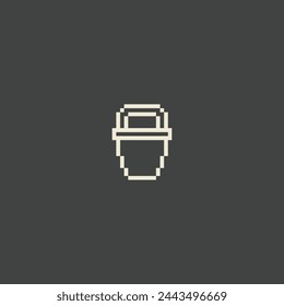 this is pixel art garden icon with white color and this item good for presentations,stickers, icons, t shirt design,game asset,logo and your project