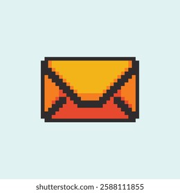 this is pixel art mail icon in with simple color this item good for presentations,stickers, icons, t shirt design,game asset,logo and your project.