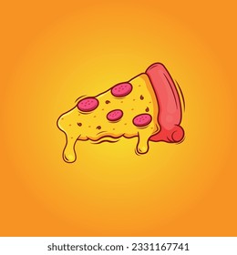 this is a pizza vector design