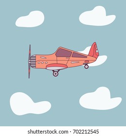 This is a plane. The plane in the sky.