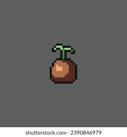 this is plant on pot icon in pixel art with simple color and black background ,this item good for presentations,stickers, icons, t shirt design,game asset,logo and your project.