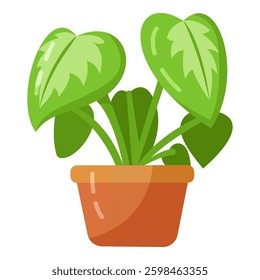 This Plant (pot) illustration is suitable for cute spring element stickers, etc.