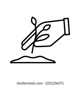 this is a planting icon
icon with outline and pixel perfect style
this is one of the icons from the icon sets with Agriculture theme