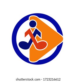 this is a play music logo template