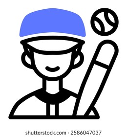 This Player icon is suitable for Baseball Sport