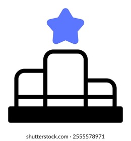 This Podium icon is suitable for winter sport, sport, winter holiday, etc.