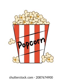 This is a popcorn vector drawing.