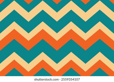 This is a popular vintage zigzag chevron pattern