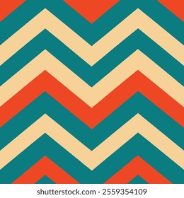 This is a popular vintage zigzag chevron pattern