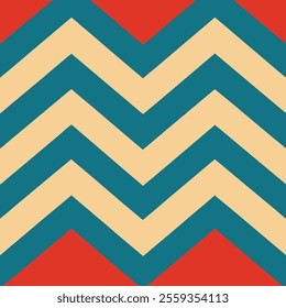 This is a popular vintage zigzag chevron pattern