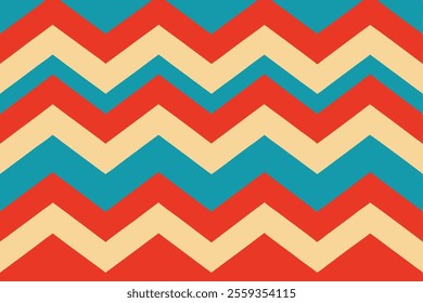 This is a popular vintage zigzag chevron pattern