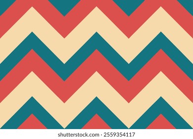 This is a popular vintage zigzag chevron pattern