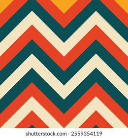 This is a popular vintage zigzag chevron pattern