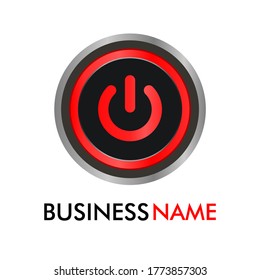 This is power button icon logo