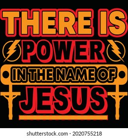 This is power in the name of Jesus, Design and Vector file