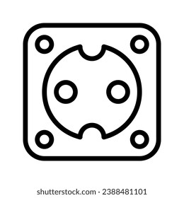 this is a power socket icon
icon with outline style and pixel perfect
this is one of the icons from the icon sets with Electricity theme