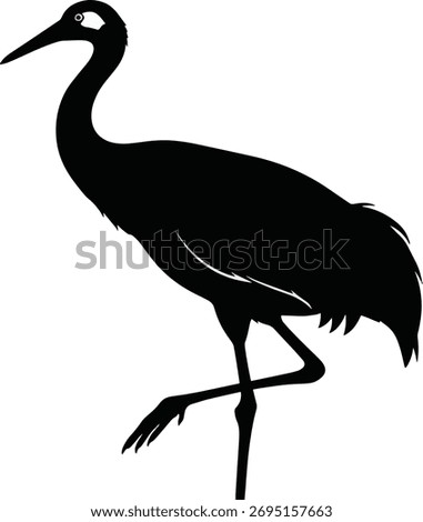 This powerful graphic is an excellent icon or symbol for projects related to wildlife conservation, ornithology, nature education, and North American fauna. The simple, bold shape is ideal for logos