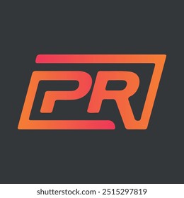 This is PR letter mark logo