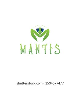 this is praying mantis mascot logo design