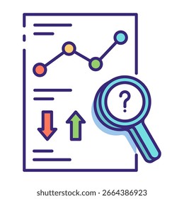 Este ícone de Análise Preditiva é adequado para Inteligência Artificial, Chatbot, etc