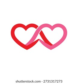 This premium logo-style icon presents a refined visual metaphor for connection and affection through two seamlessly intertwined heart forms, constructed with precise geometric paths and disciplined minimalism to achieve immediate clarity and authority. The design relies on a maximum of three solid colors with high tonal contrast, ensuring instant legibility while reinforcing emotional warmth and balance without visual noise. Clean curves, optimized line weight, and mathematically consistent proportions guide the eye smoothly across the composition, creating a natural focal flow that reads clearly within seconds even at thumbnail scale. Intentional negative space between and within the forms enhances separation and hierarchy, allowing each element to breathe while strengthening overall cohesion. Centered alignment and symmetrical balance establish trust, stability, and premium polish, making the icon highly effective across competitive digital marketplaces where fast recognition is critical. The limited color palette is strategically chosen to maximize contrast on light or dark backgrounds, maintaining sharp definition across screens and print surfaces while avoiding visual fatigue. Every structural decision supports scalability, from app icons and UI elements to large-format print, signage, advertising, merchandise, and resale products, with flawless performance at small, medium, and large sizes. The absence of effects, textures, or stylistic gimmicks ensures long-term relevance and adaptability within modern branding systems, while the abstract concept remains universally readable and culturally neutral. This originality-driven design communicates value, trust, and emotional resonance through pure form and spacing, offering buyers a commercially ready, versatile asset that integrates seamlessly into professional brand ecosystems and delivers consistent visual impact across platforms.