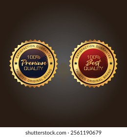 This premium quality vector art design features a certified emblem icon, showcasing a sleek, modern aesthetic. It symbolizes trust and excellence, ideal for brands emphasizing quality assurance.