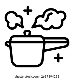 This Pressure cooker icon is suitable for Food, Cooking, Culinary, etc.