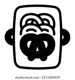 This Pretzel icon is suitable for Oktoberfest, Festival, Traditional German event, etc.
