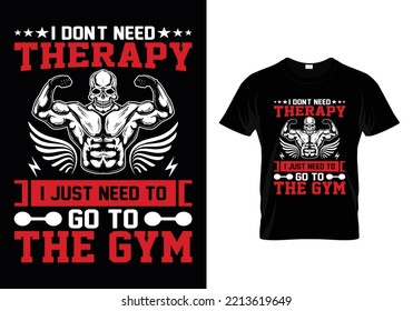 Este diseño de camiseta editable para gimnasio preparado para la impresión hará que sus diseños de camisetas se destaquen como nunca antes, el diseño es perfecto para impresión y comercialización.